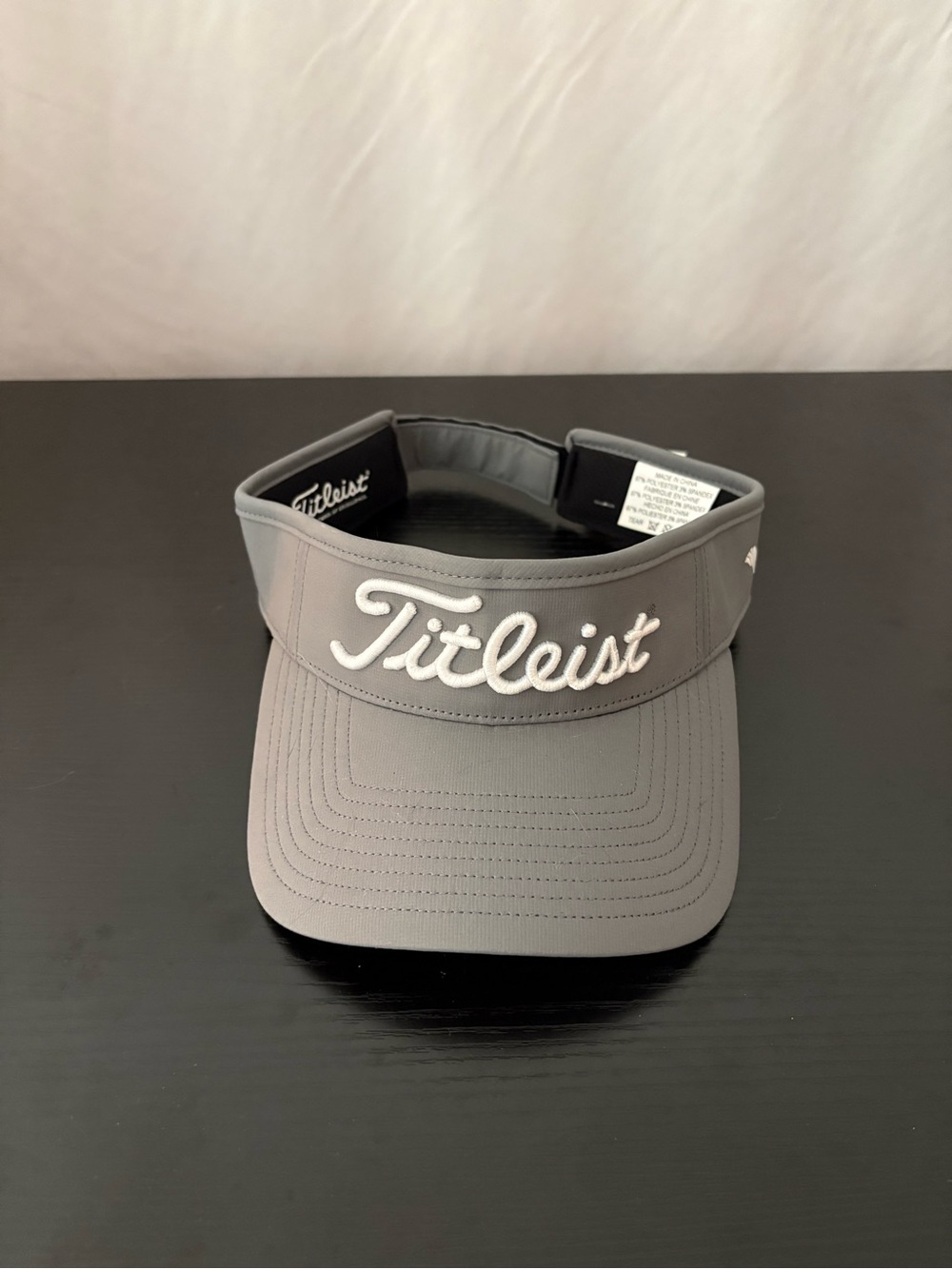 Titleist Gray Golf Visor with White Embroidered Logo